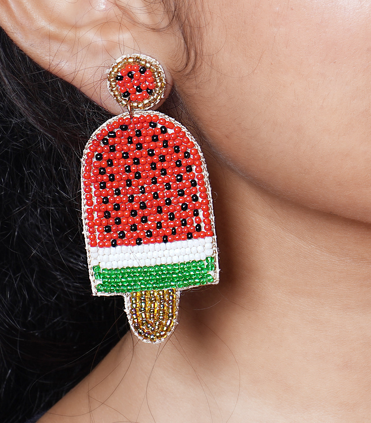 RED AYLA ARTISAN CRAFTED EARING