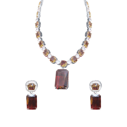 BROWN MADISON JEWELLERY SET