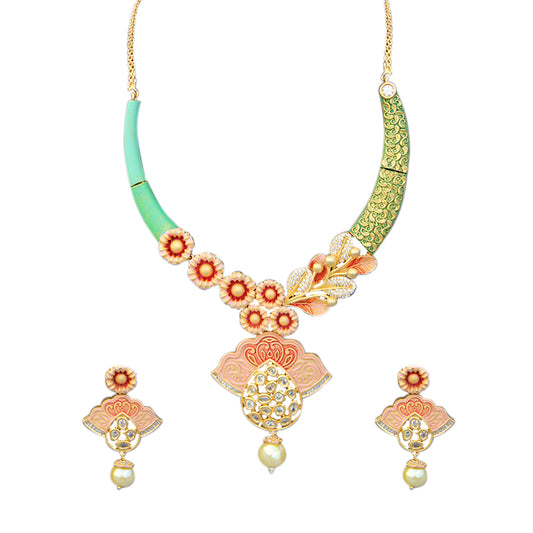 MULTICOLOUR BINA JEWELLERY SET