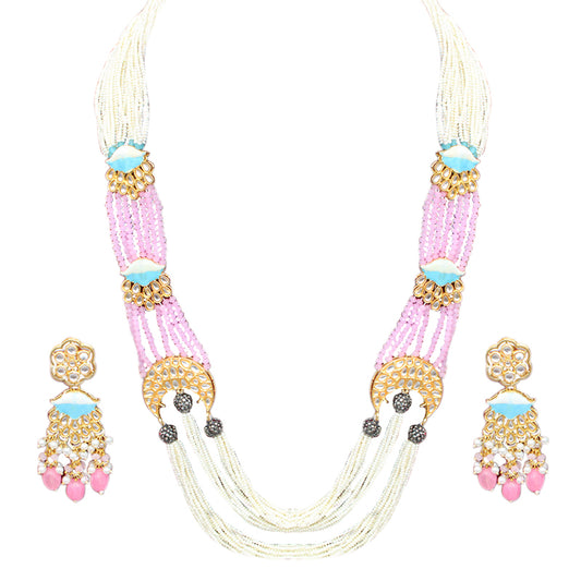 PINK CHAVVI JEWELLERY SET