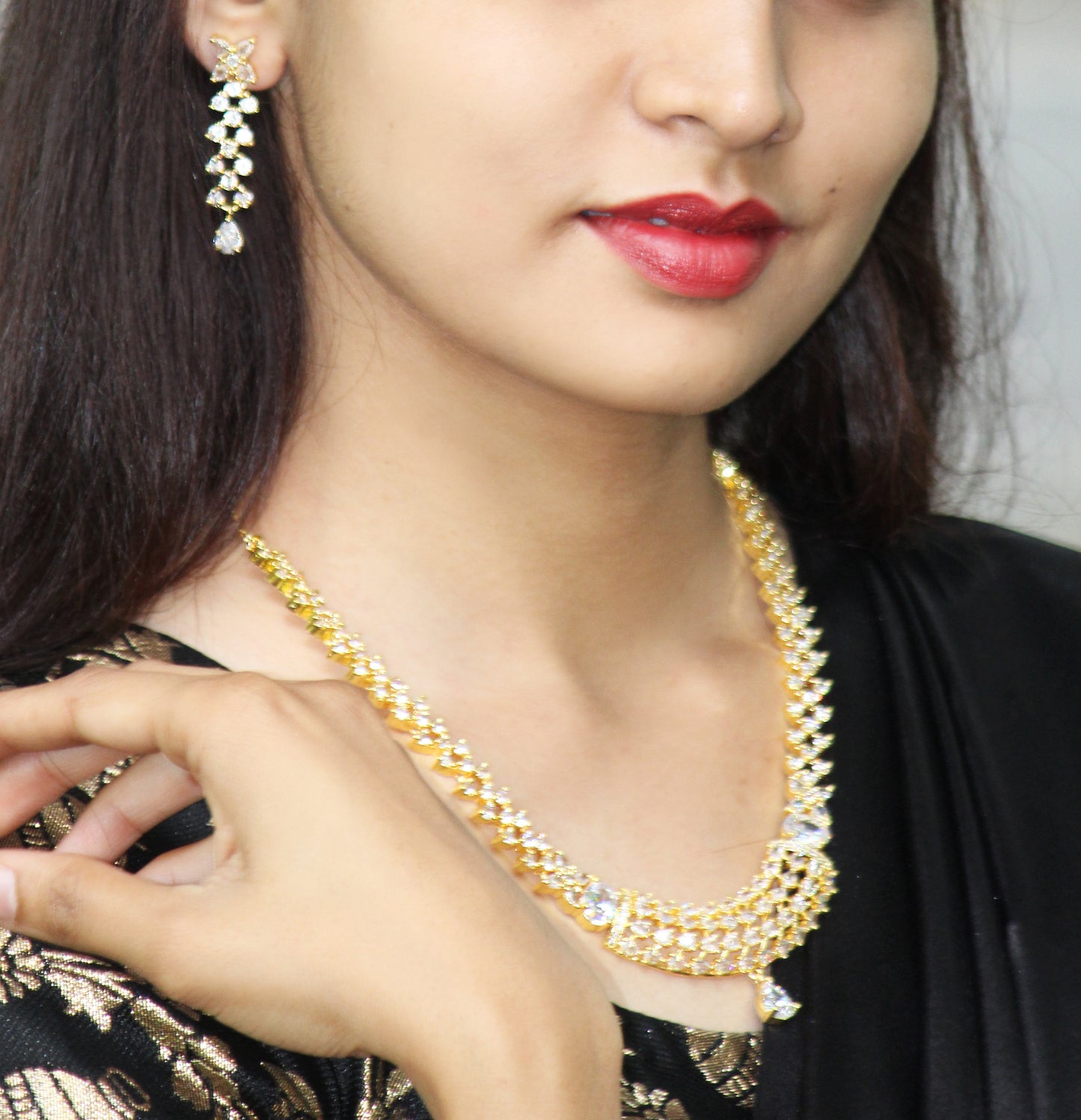 GOLDEN AADHYA JEWELLERY SET