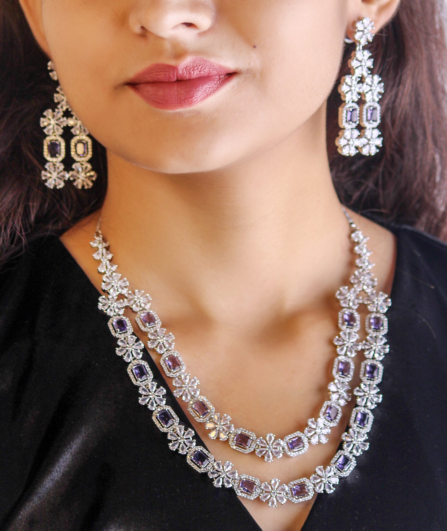 PURPLE SOPHIA JEWELLERY SET