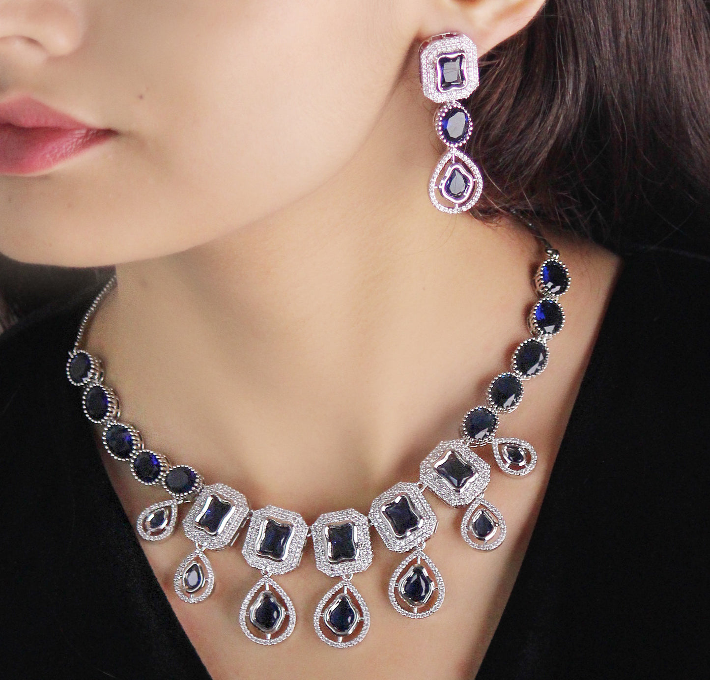 BLUE AARALYN JEWELLERY SET