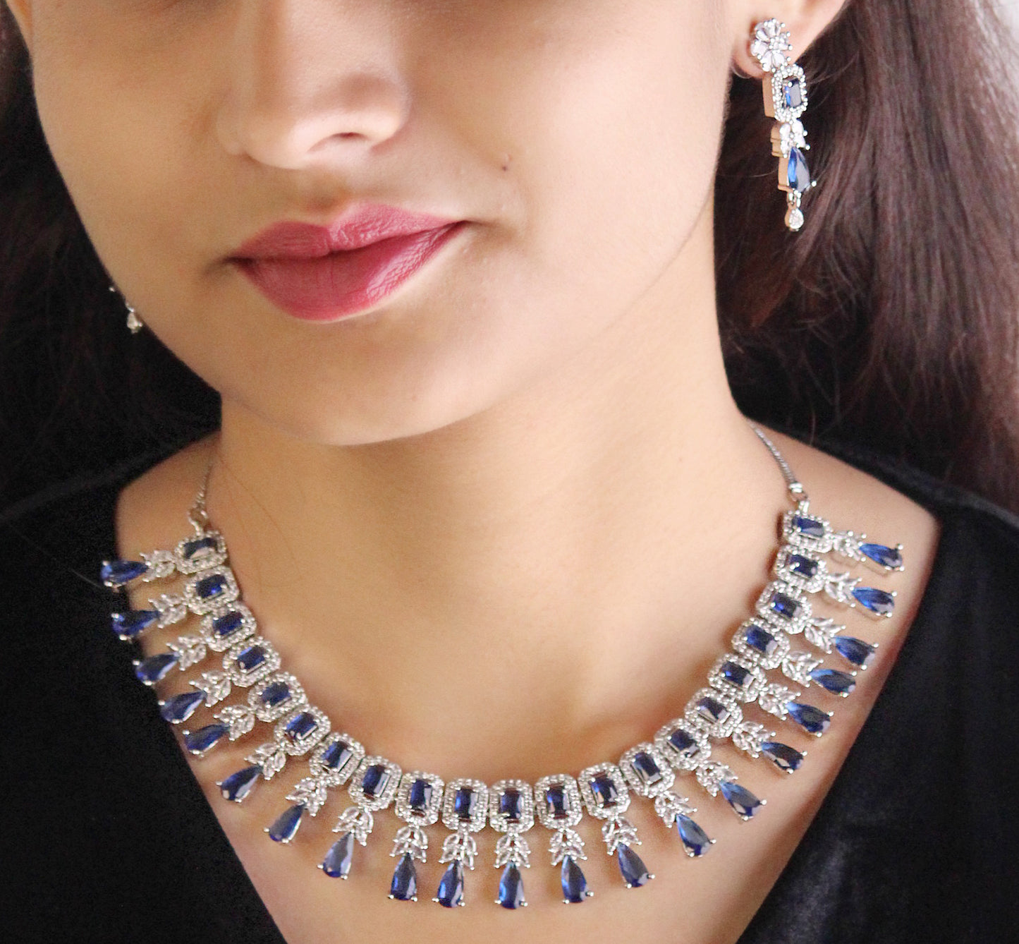 BLUE ABBATISSA JEWELLERY SET