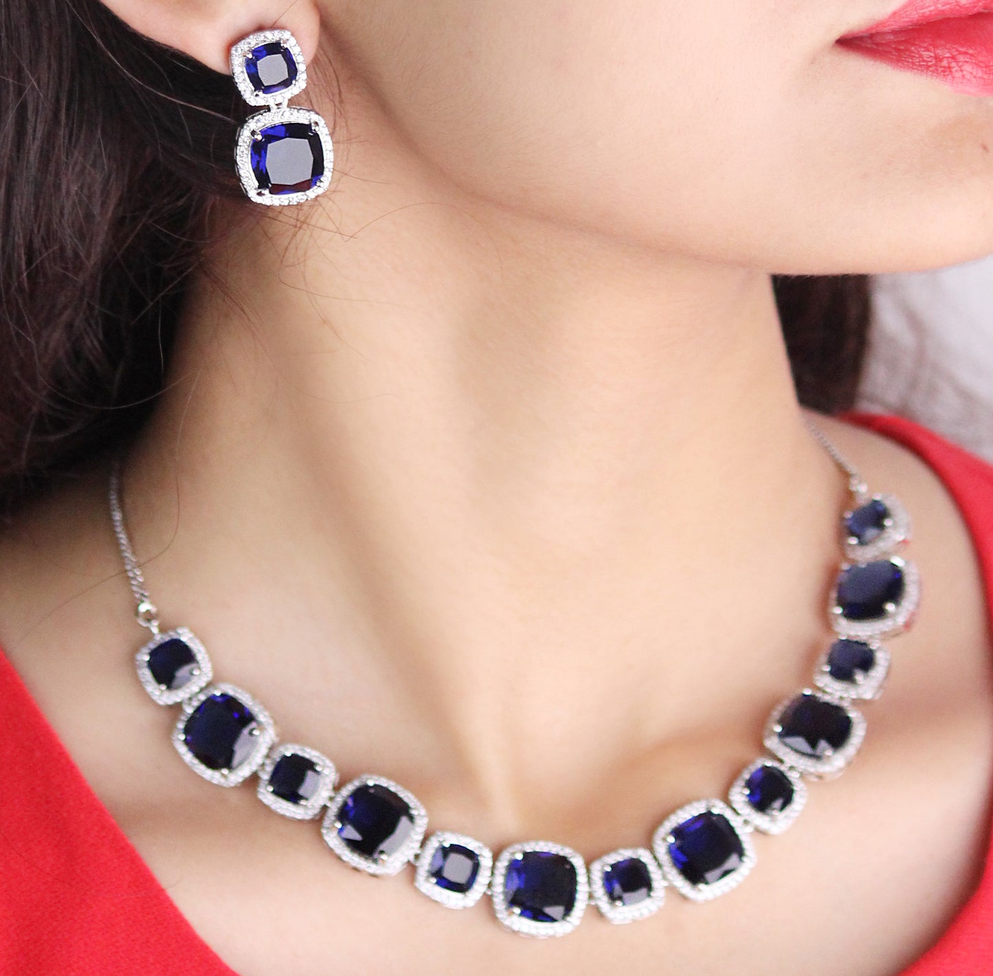 BLUE ABELOTA JEWELLERY SET