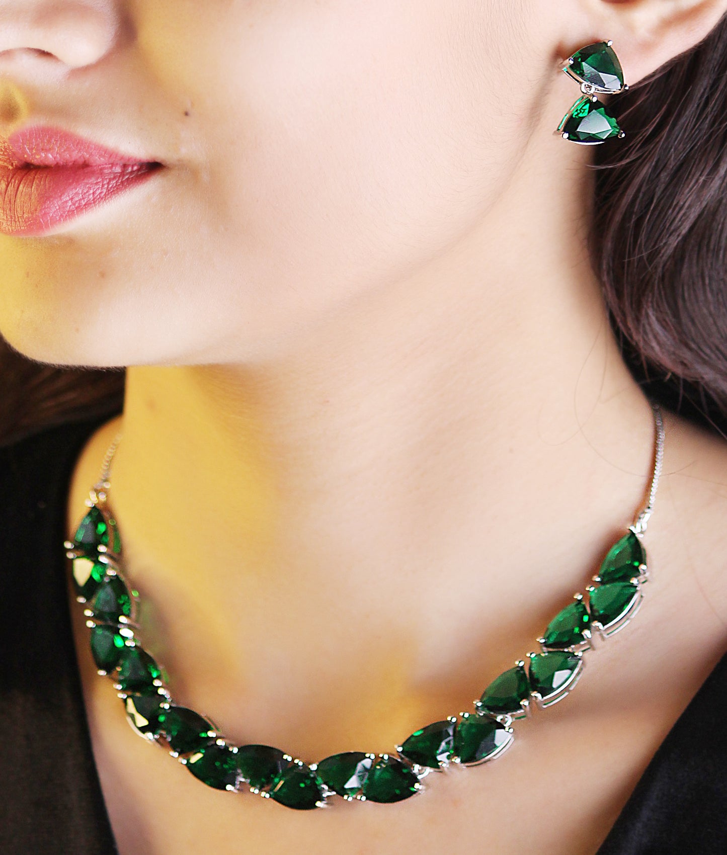 GREEN EMILY JEWELLERY SET