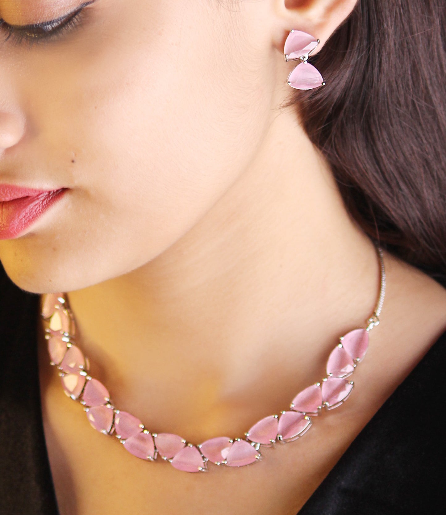 PINK ELIANA JEWELLERY SET