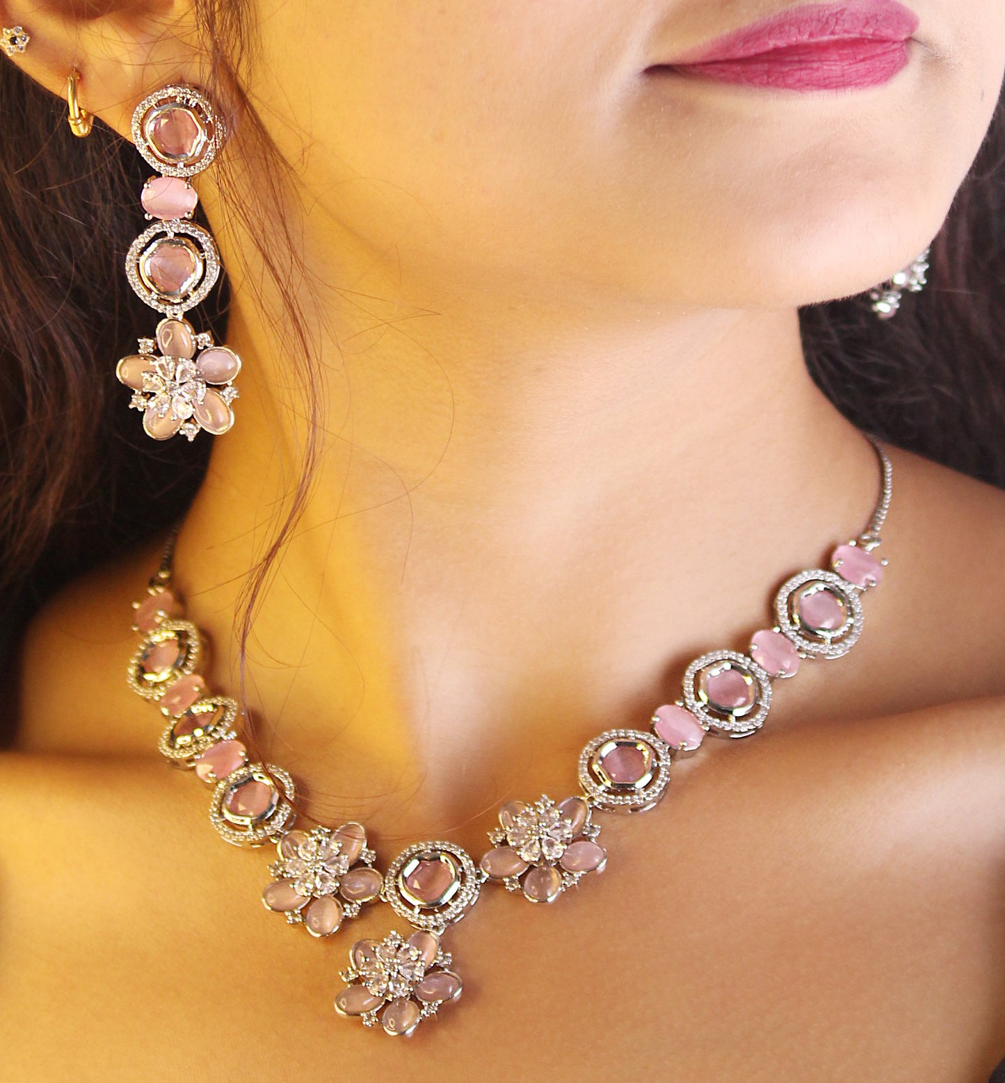 PINK ELENA JEWELLERY SET