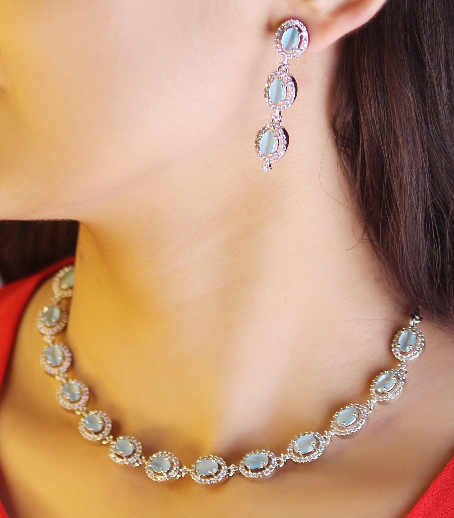 SKY BLUE LEILANI JEWELLERY SET