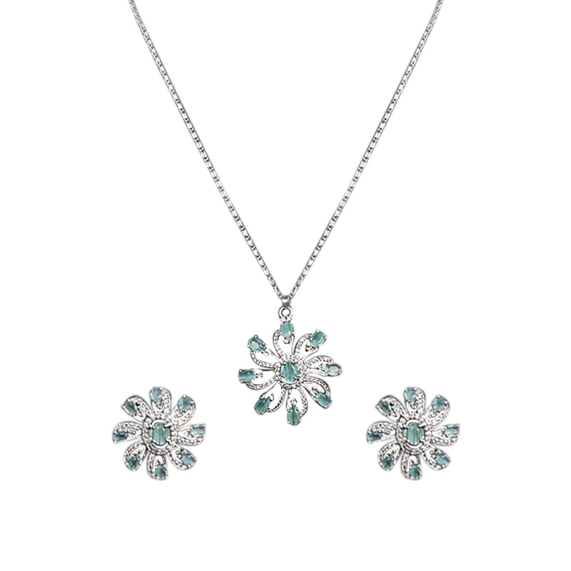 MINT GREEN ELLA PENDANT SET