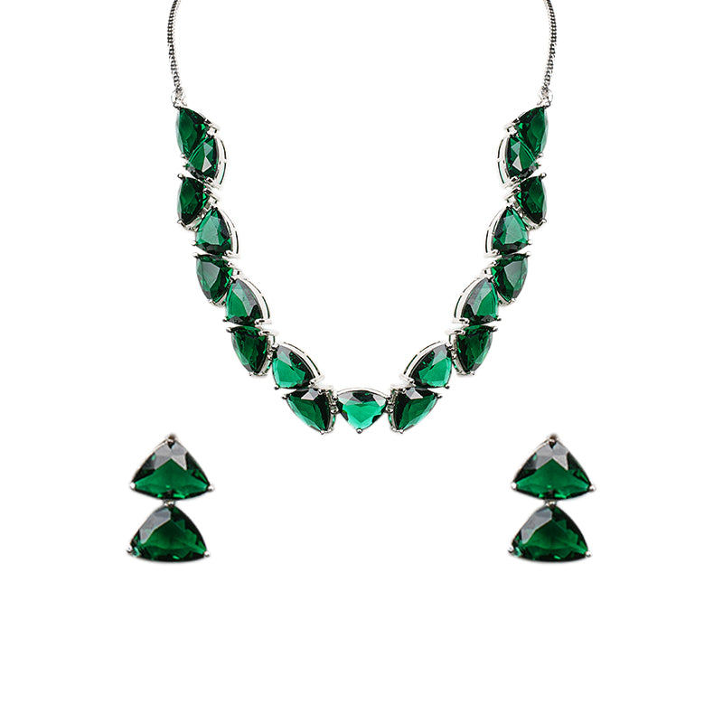 GREEN EMILY JEWELLERY SET