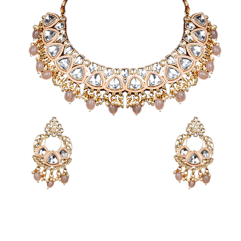 PINK AMRUTHA JEWELLERY SET