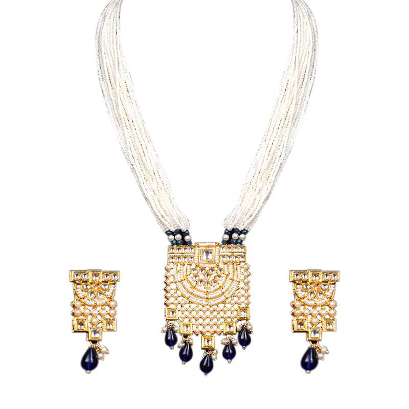 IVORY DAMINI JEWLLERY SET