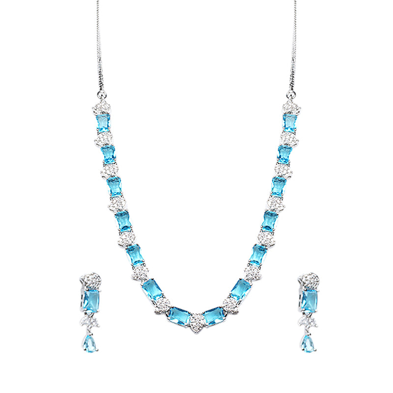 LIGHT BLUE EMILY JEWELLERY SET