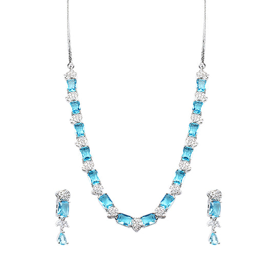 LIGHT BLUE EMILY JEWELLERY SET