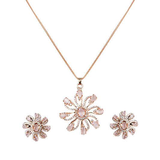 PINK NATALIE PENDANT SET