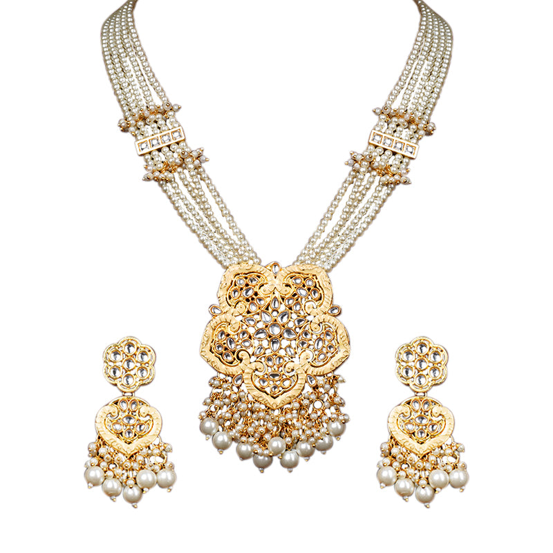 IVORY DAMINI JEWLLERY SET