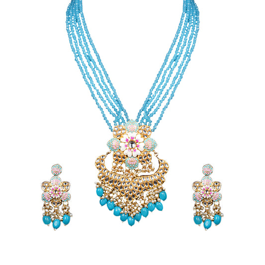 BLUE DHANYA JEWELLERY SET