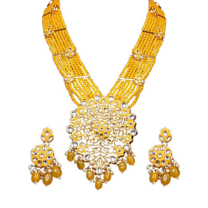 YELLOW DEEPTHI JEWELLERY SET