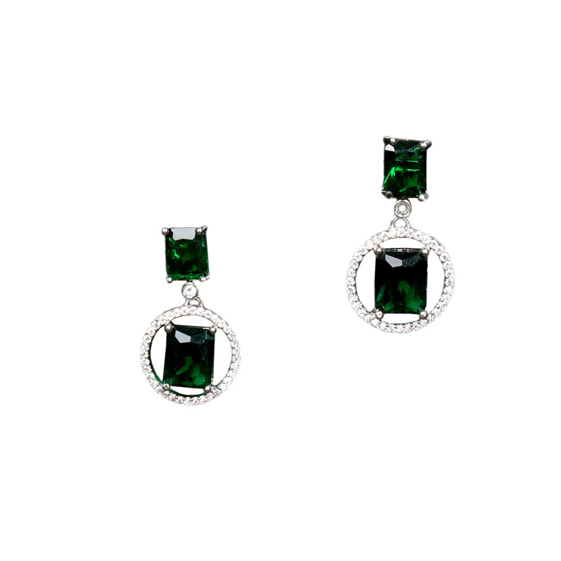 GREEN RALEIGH ZIRCONIA EARING