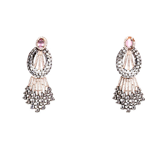 ROSE GOLD AURELIA ZIRCONIA EARING