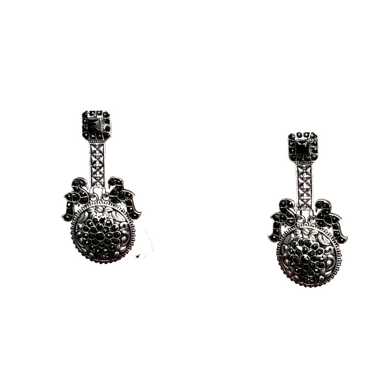 BLACK METAL ANUSHKA EARINGS