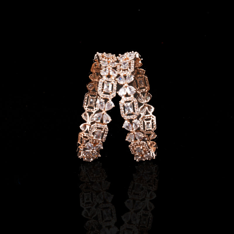 ROSE GOLD IVORY ZINNAT BANGLES