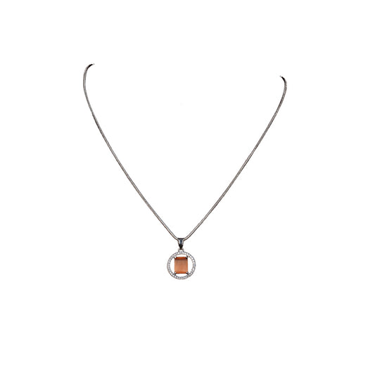 ORANGE GIANNA  PENDANT CHAIN