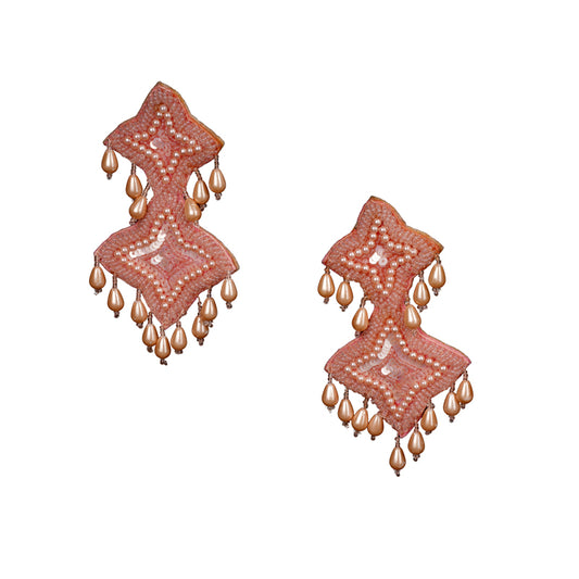 LIGHT PINK LUCIA ARTISAN CRAFTED EARING