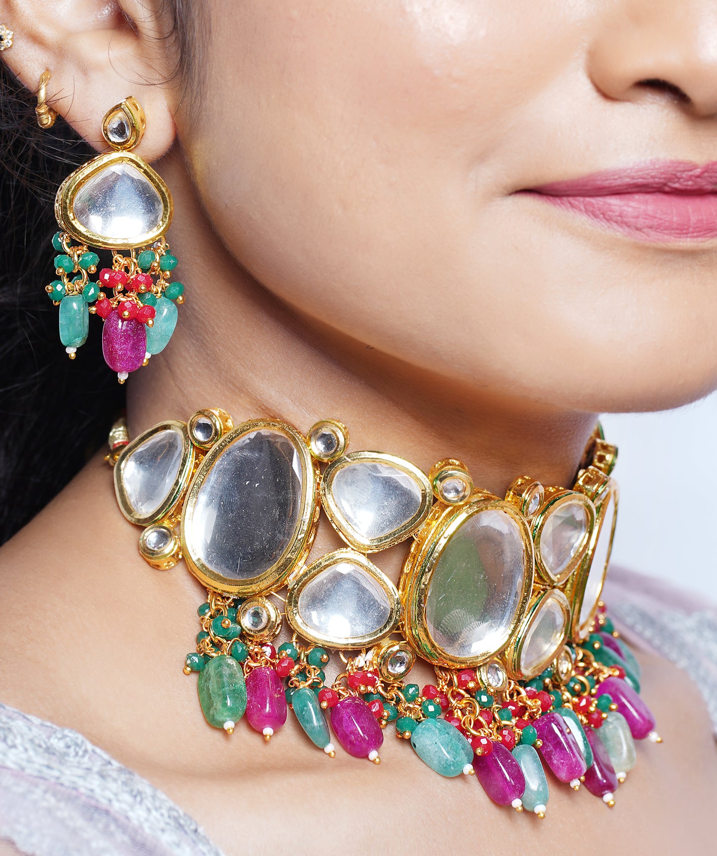 MULTICOLOUR ADWETHA JEWELLERY SET