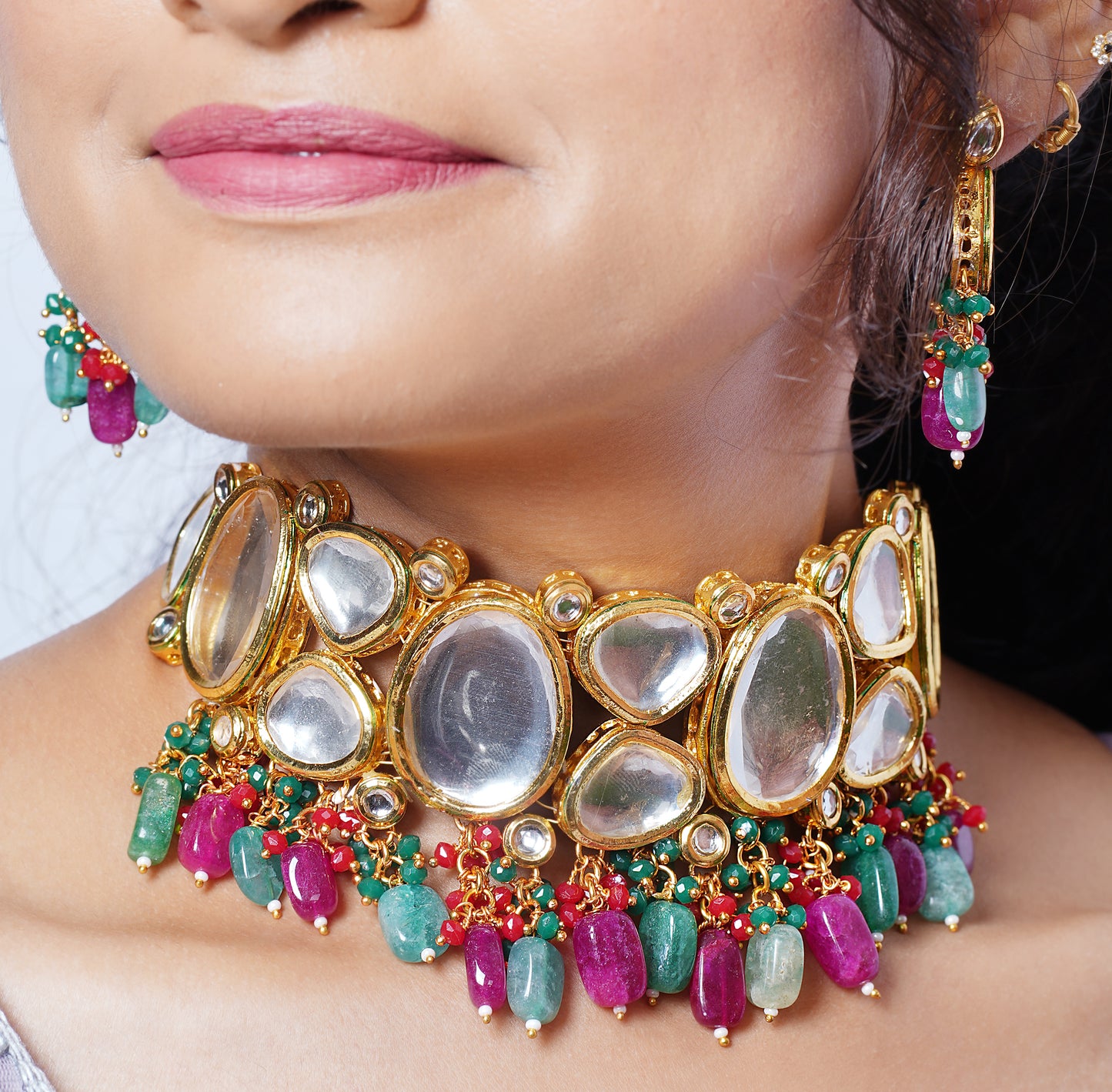 MULTICOLOUR ADWETHA JEWELLERY SET