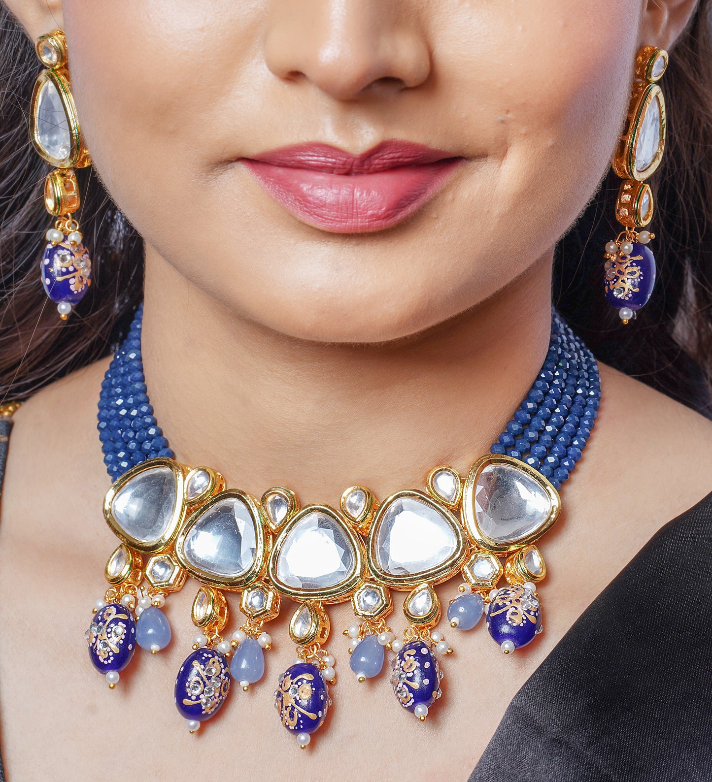 BLUE AMRITA JEWELLERY SET