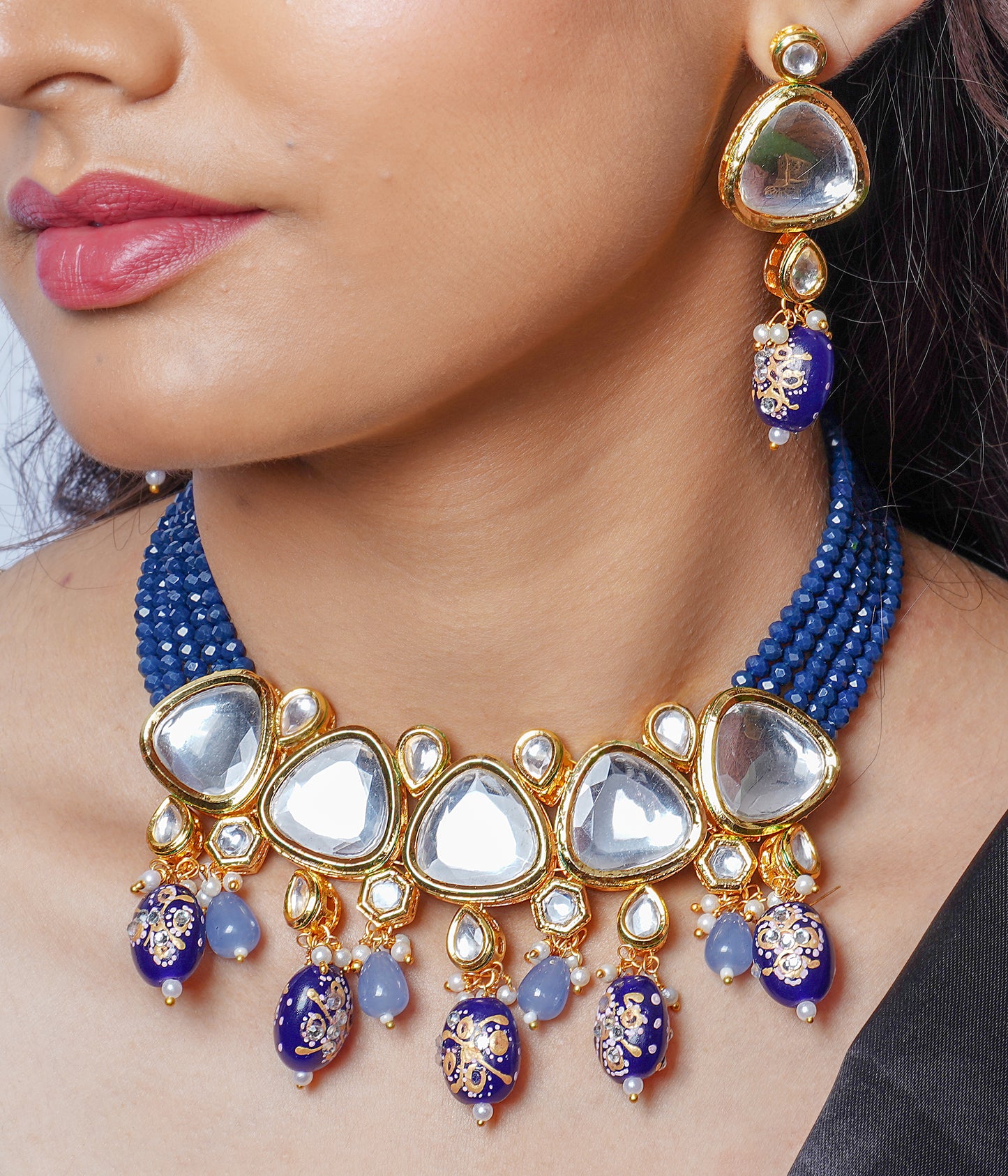 BLUE AMRITA JEWELLERY SET