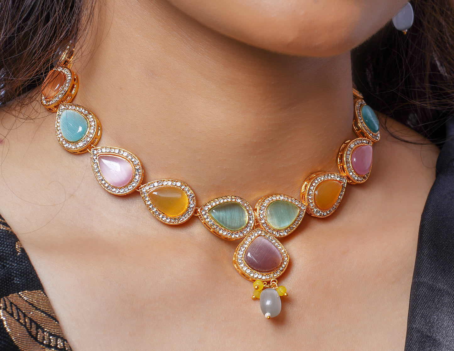 MULTICOLOUR ANYA JEWELLERY SET