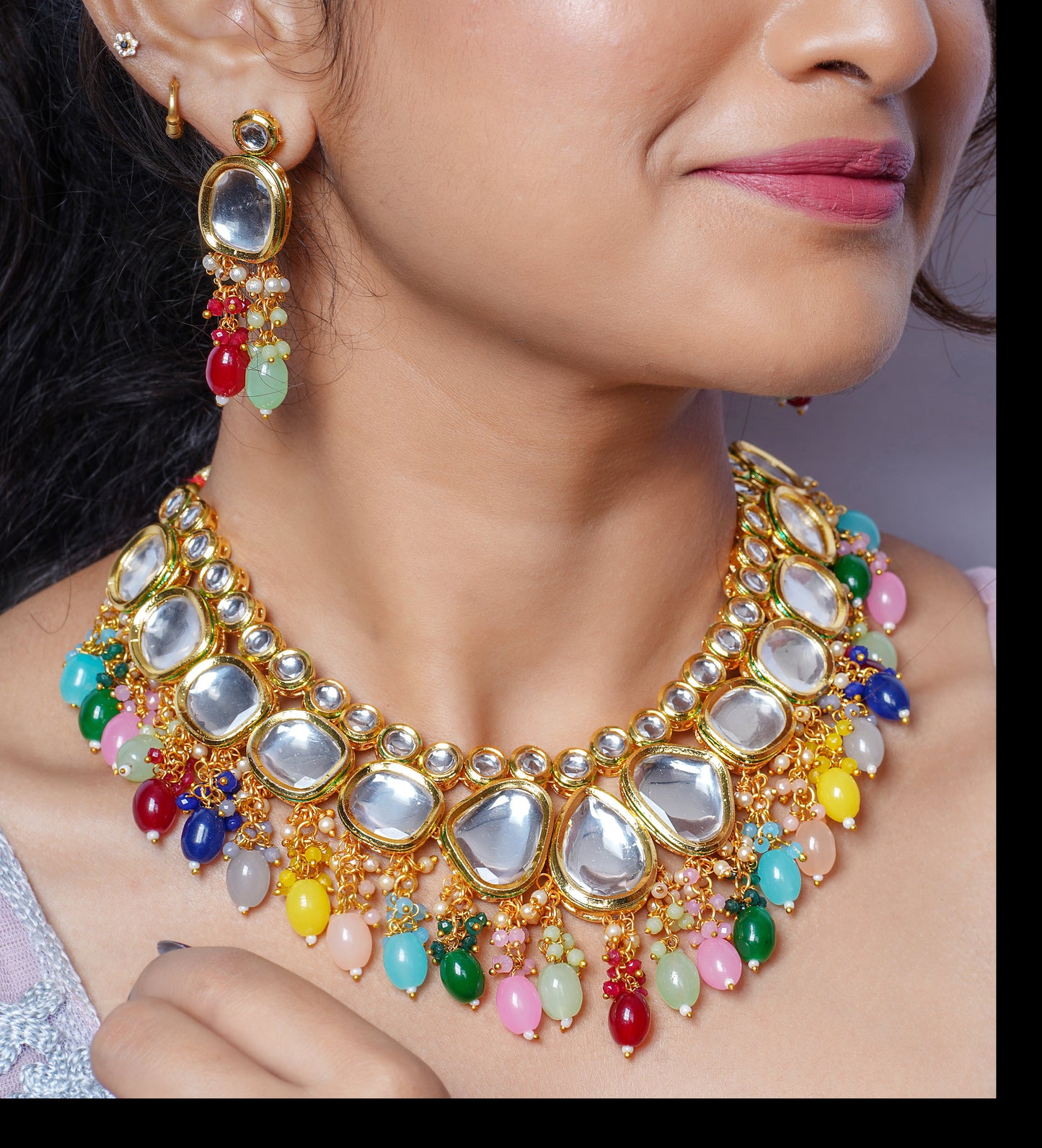 MULTICOLOUR BHAVNA JEWELLERY SET