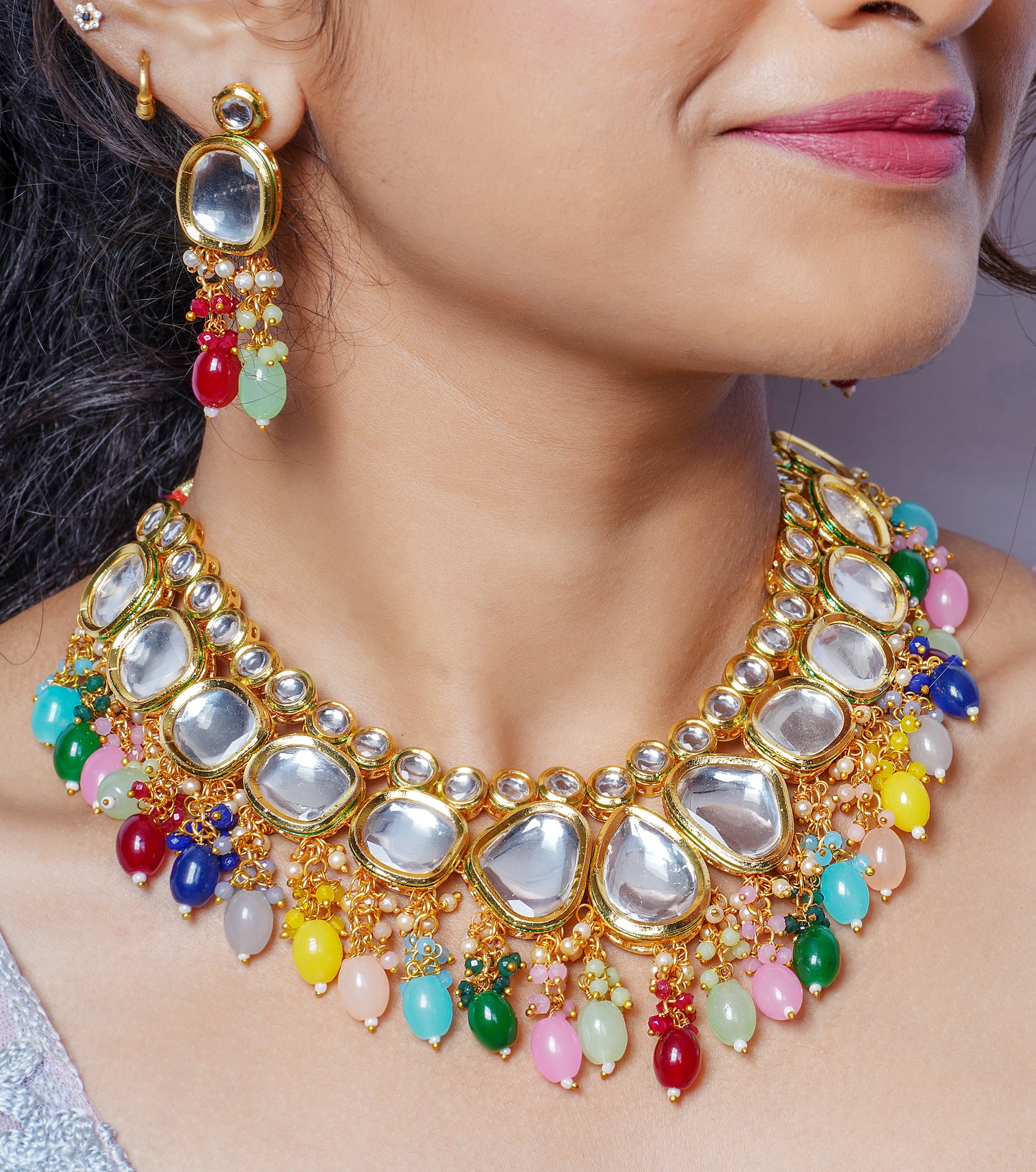 MULTICOLOUR BHAVNA JEWELLERY SET