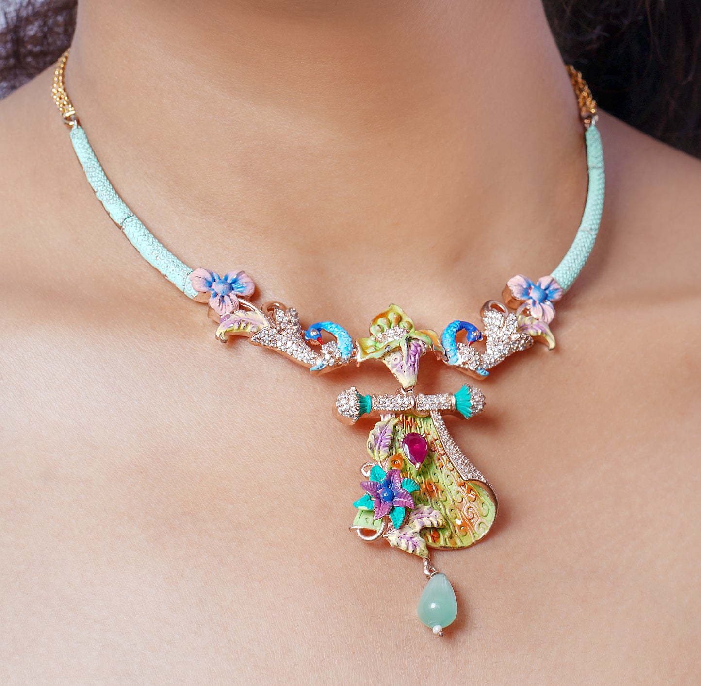 MULTICOLOUR CHADANI JEWELLERY SET