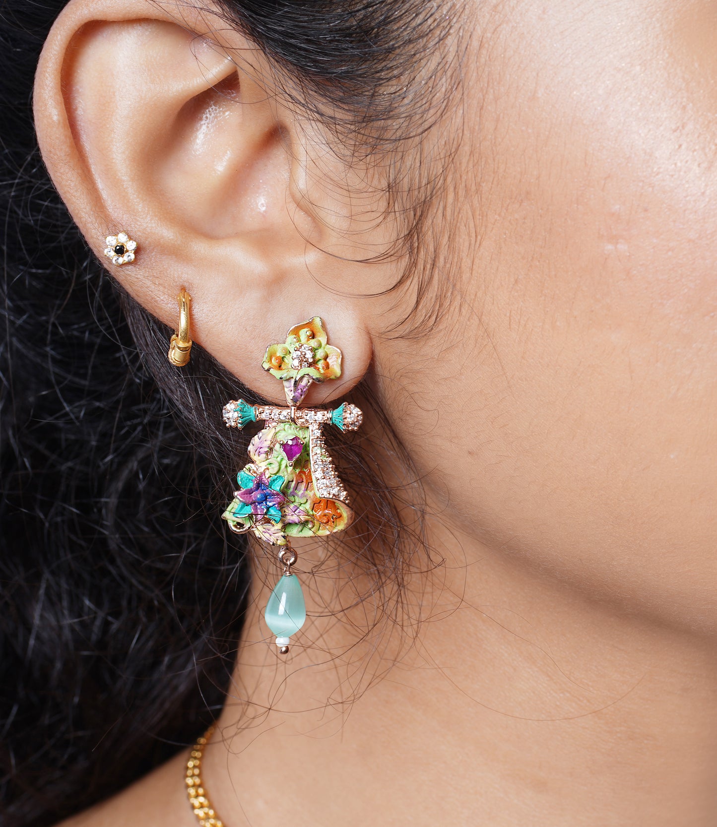 MULTICOLOUR CHADANI JEWELLERY SET