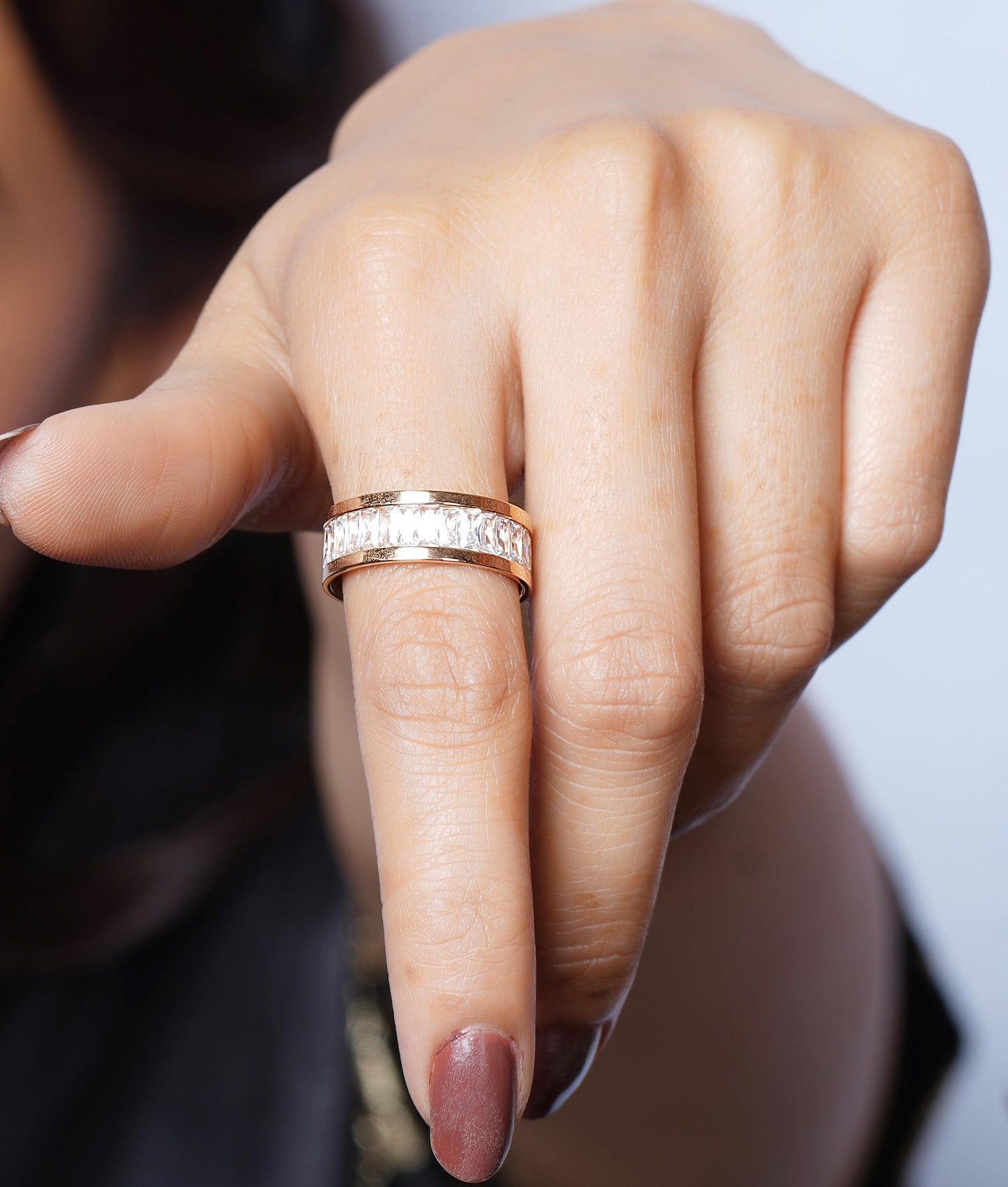 ROSE GOLD IVORY WINONA RING