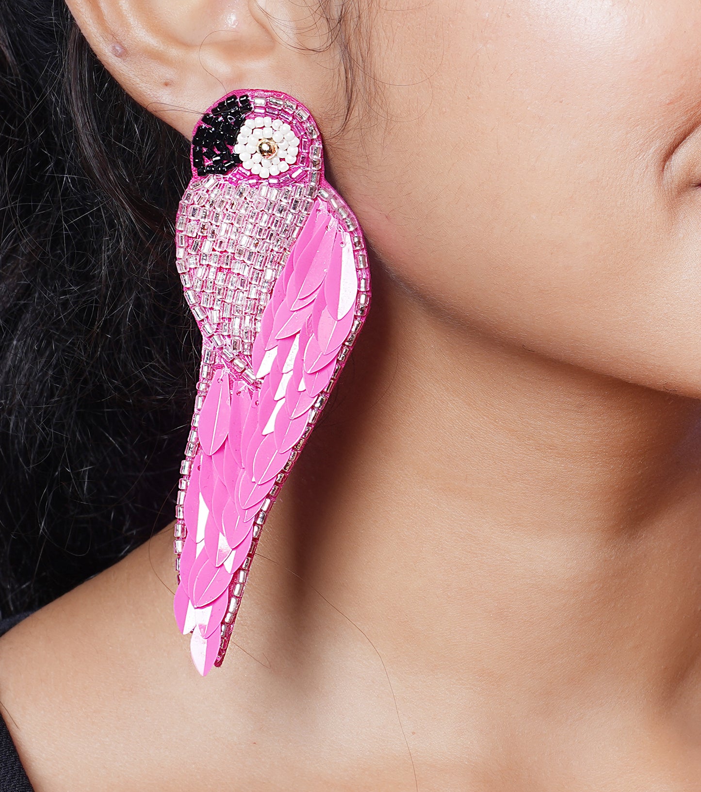 PINK MELANIE ARTISAN CRAFTED EARING