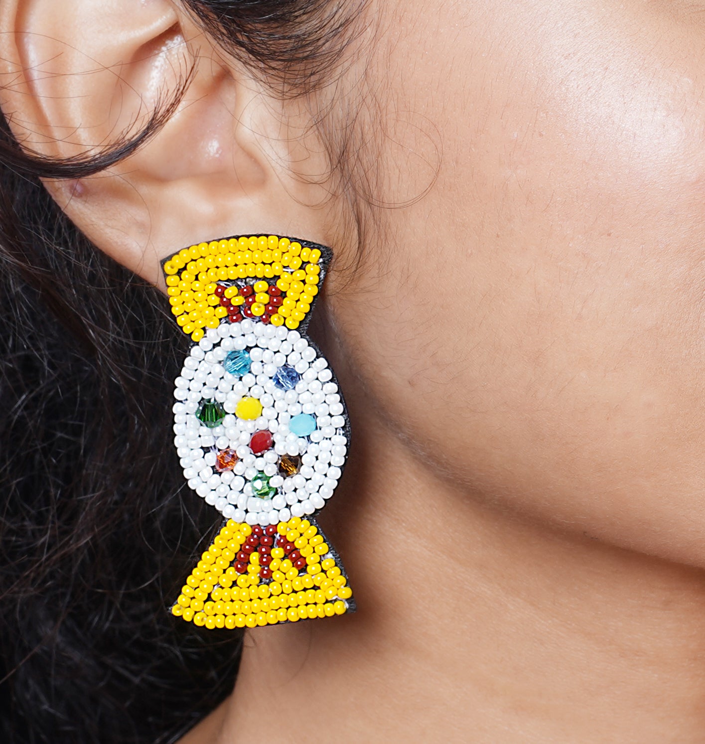 YELLOW VALERIA ARTISAN CRAFTED EARING