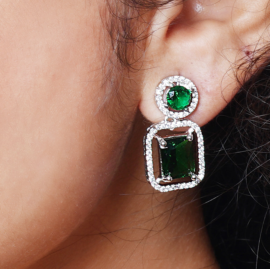 GREEN LORNA ZIRCONIA EARING